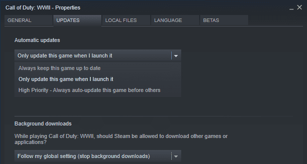 صورة لـ كيفية تحسين أداء الألعاب من خلال تغيير إعدادات Windows 10 | muo_windows_gaming_optimize_disable_steam_update-BnPzSVfs-DzTechs