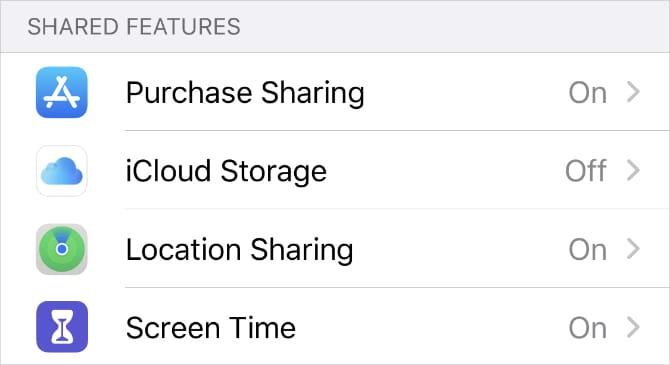 صورة لـ شرح ميزة المشاركة العائلية من Apple: ما تحتاج إلى معرفته وكيفية استخدامها | Family_Sharing_Shared_Features_settings_on_iPhone-IB0NLNfs-DzTechs