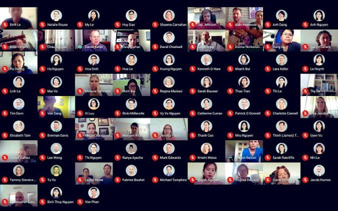 صورة لـ أفضل إضافات Chrome لـ Google Meet لإضافة التخصيص إلى مؤتمر الفيديو | Google_Meet_Grid_View-aHqWaXfs-DzTechs
