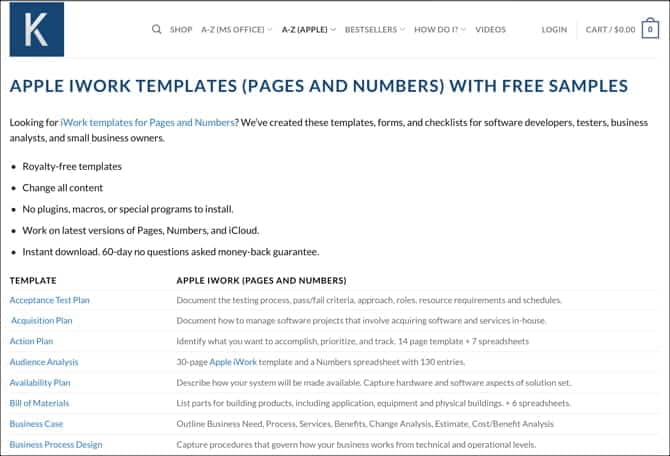 صورة لـ أفضل مواقع الويب للعثور على نماذج لـ Apple Pages / Numbers | KlaritiPagesNumbersTemplates-uUfuKKfs-DzTechs