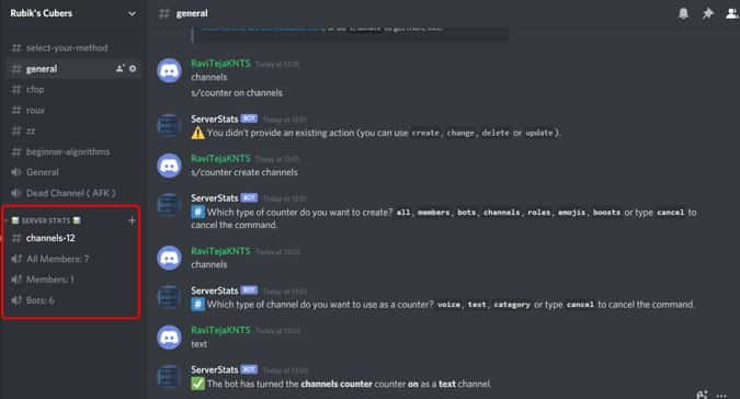 صورة لـ أفضل روبوتات Discord لإنشاء خادم رائع وصيانته | Server_Stats_bot-cqWUlXfs-DzTechs