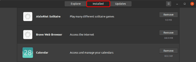 صورة لـ كيفية إلغاء تثبيت التطبيقات على Ubuntu | Ubuntu_software_installed_app-4y5GzXfs-DzTechs