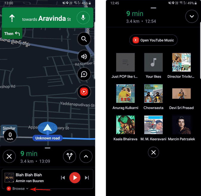صورة لـ كيفية توصيل YouTube Music بخرائط Google في Android و iOS | Youtube_music_playlist_in_Google_Maps-lravpYfs-DzTechs