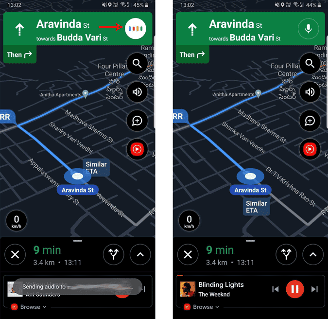 صورة لـ كيفية توصيل YouTube Music بخرائط Google في Android و iOS | changing_songs_with_Google_Assistant_in_Google_Maps-aoavpYfs-DzTechs