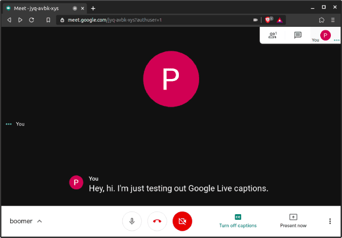 صورة لـ أفضل إضافات Chrome لـ Google Meet لإضافة التخصيص إلى مؤتمر الفيديو | google_meet_live_captions-UUpWaXfs-DzTechs