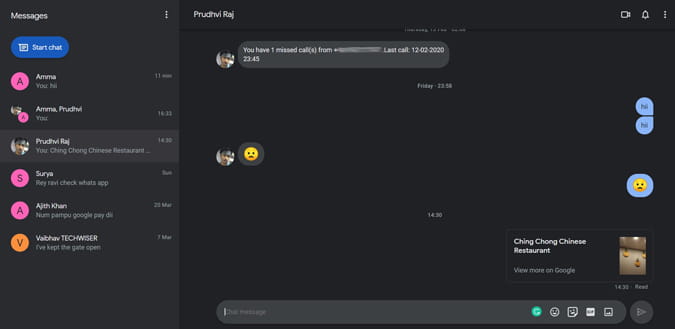 صورة لـ أفضل النصائح والحيل حول خدمة الاتصالات التفاعلية (RCS) من Google | messages_on_web-H0tMOWfs-DzTechs