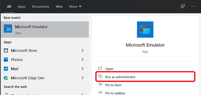 صورة لـ كيفية استخدام Windows 10x Emulator على Windows 10 | opening_Microsoft_Emulator-Vz1Y0Xfs-DzTechs