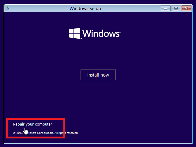 صورة لـ كيفية إصلاح رمز التوقف Unmountable Boot Volume في Windows 10 | repair_your_computer_windows_8_boot_from_installation_media-oPhRXKfs-DzTechs