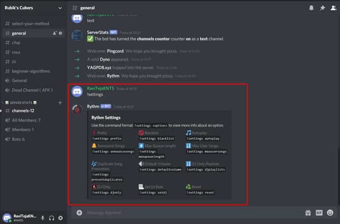 صورة لـ أفضل روبوتات Discord لإنشاء خادم رائع وصيانته | rythm_bot-7qWUlXfs-DzTechs