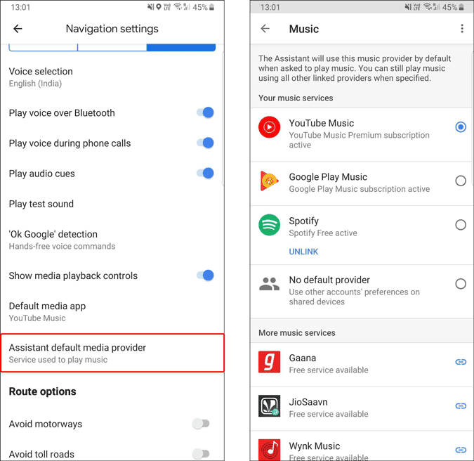 صورة لـ كيفية توصيل YouTube Music بخرائط Google في Android و iOS | setting_assistant_settings_in_Google_Maps-JxawpYfs-DzTechs