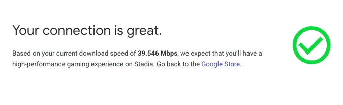 صورة لـ كيفية الوصول إلى خدمة الألعاب السحابية Stadia في البلدان غير المدعومة | stadia_connection_speed-GeQQPYfs-DzTechs