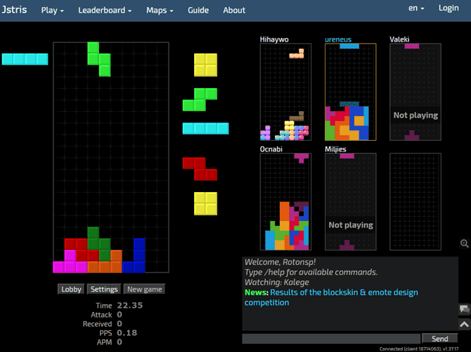صورة لـ أفضل الألعاب الشبيهة بـ Tetris التي يمكنك لعبها على الإنترنت مجانًا | 08_Jstris_Multiplayer-Ym3wCNfs-DzTechs