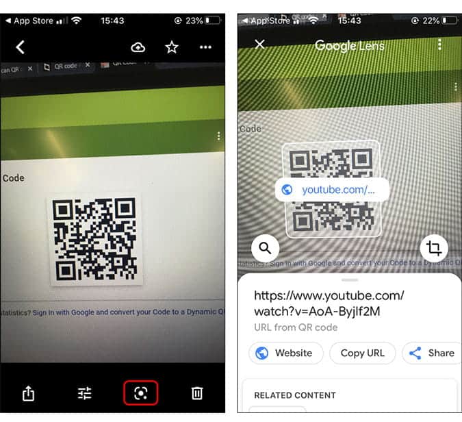 صورة لـ كيفية مسح رمز QR من أي صورة على iPhone | 2_3-Xo4E3Nfs-DzTechs