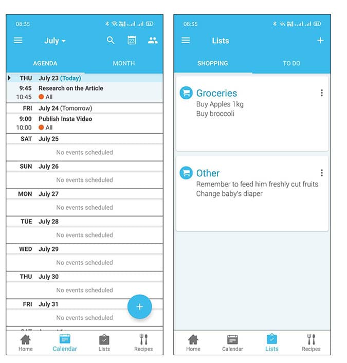 صورة لـ أفضل تطبيقات زملاء السكن لإدارة الحياة معًا على iOS و Android | Cozi-TVro1bgs-DzTechs