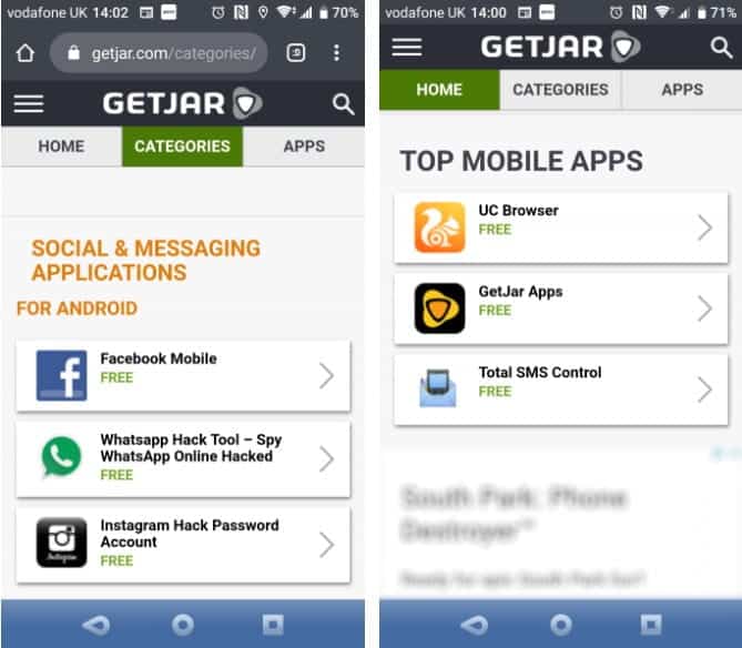 صورة لـ عليك تجنب GetJar ! الآلاف من تطبيقات الهاتف المجانية مع خطر البرامج الضارة | Dodgy_Apps_on_GetJar-X3MIRMfs-DzTechs