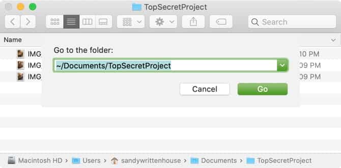 صورة لـ كيفية عرض الملفات المخفية على الـ Mac | EnterPathToHiddenFileOnMac-mllQ6Nfs-DzTechs