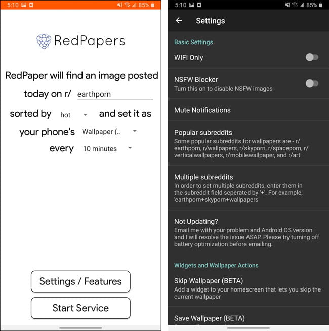 صورة لـ أفضل تطبيقات إنشاء الخلفيات وتنزيلها لنظام Android لعام 2023 | Redpapers_2-m8qnsNfs-DzTechs
