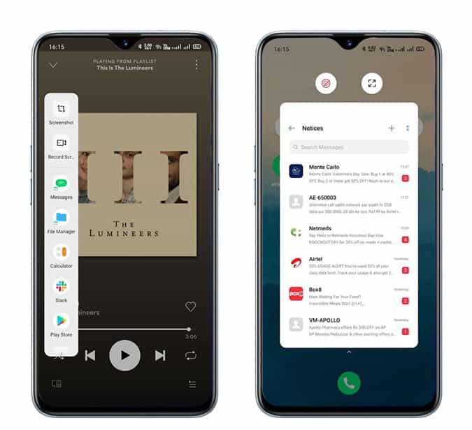 صورة لـ نظرة عامة على أفضل ميزات Realme UI | Side_Bar_Realme_UI-ZrSUJLfs-DzTechs