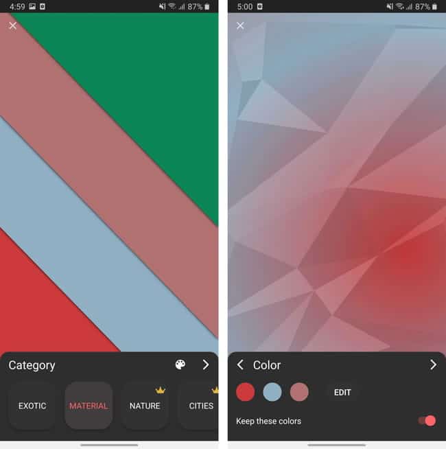 صورة لـ أفضل تطبيقات إنشاء الخلفيات وتنزيلها لنظام Android لعام 2023 | SupisScreens-J1tnsNfs-DzTechs
