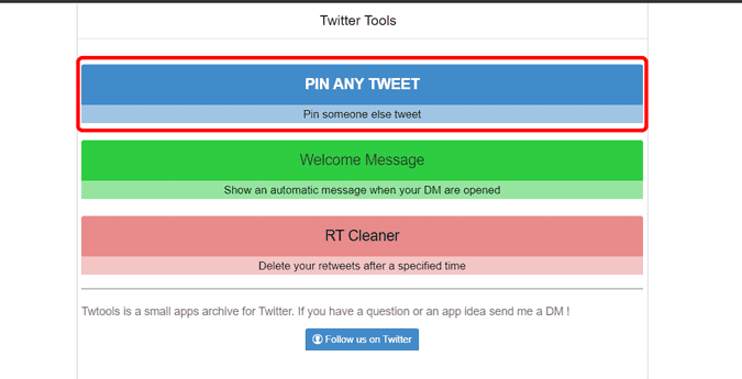 صورة لـ كيفية تثبيت تغريدة شخص آخر على ملفك الشخصيّ على X (Twitter) | Twtools_website-5hyZoags-DzTechs