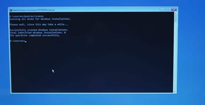 صورة لـ كيفية إصلاح رسالة الخطأ Bootmgr is missing في نظام Windows 10 | bootrec_scanos_couldnt_find_OS-Hiu3pNfs-DzTechs