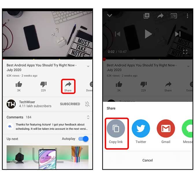 صورة لـ كيفية تنزيل مقاطع فيديو YouTube على iPhone بعدة طرق | copy_url-FEljlbgs-DzTechs