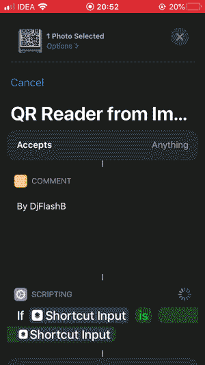 صورة لـ كيفية مسح رمز QR من أي صورة على iPhone | ezgif.com-gif-maker-1-DzTechs