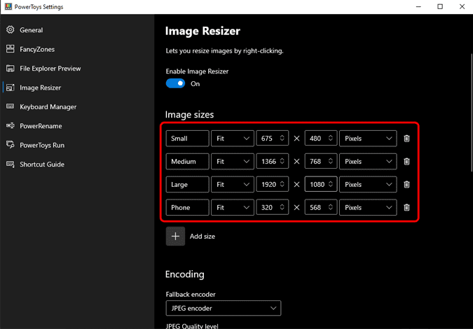 صورة لـ كيفية تغيير حجم الصور بسرعة على Windows 10 | image_resize_default_templates-2Artybgs-DzTechs