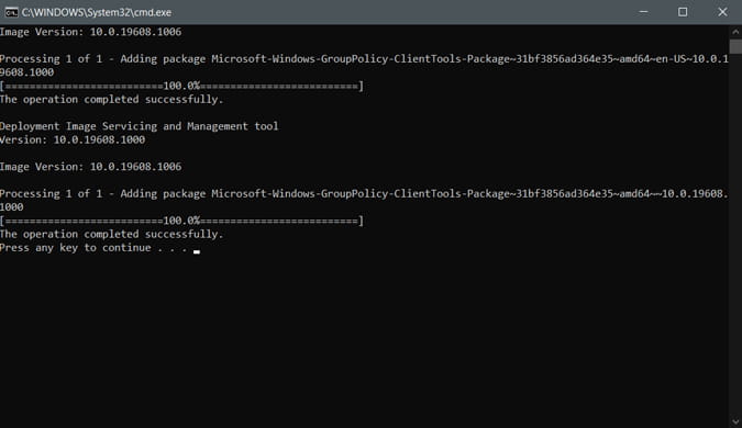 صورة لـ أفضل إعدادات سياسة المجموعة التي تحتاج إلى تعديلها للتحكم في Windows | installing_Group_Policy_on_Windows_home-8n5S0Yfs-DzTechs