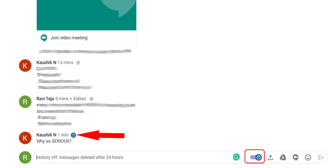 صورة لـ نصائح وحيل Google Chat التي تحتاج إلى استخدامها في سير عملك | timer_messages-v1zRlbgs-DzTechs