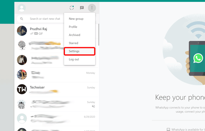 صورة لـ أفضل النصائح والحيل التي يجب أن تعرفها على WhatsApp Web | whatsapp-web-settings-DzTechs