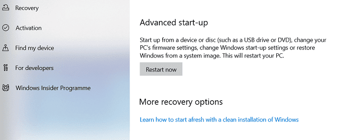 صورة لـ كيفية إصلاح خطأ Inaccessible Boot Device في نظام التشغيل Windows 10 | win_adv_startup_670x278-x5i7aMfs-DzTechs