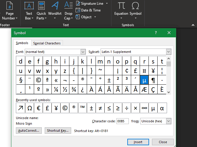 صورة لـ طرق لكتابة الأحرف الصينية وغيرها من الرموز الغريبة في Windows | 04_Word_Insert_Symbol-mNymkOfs-DzTechs