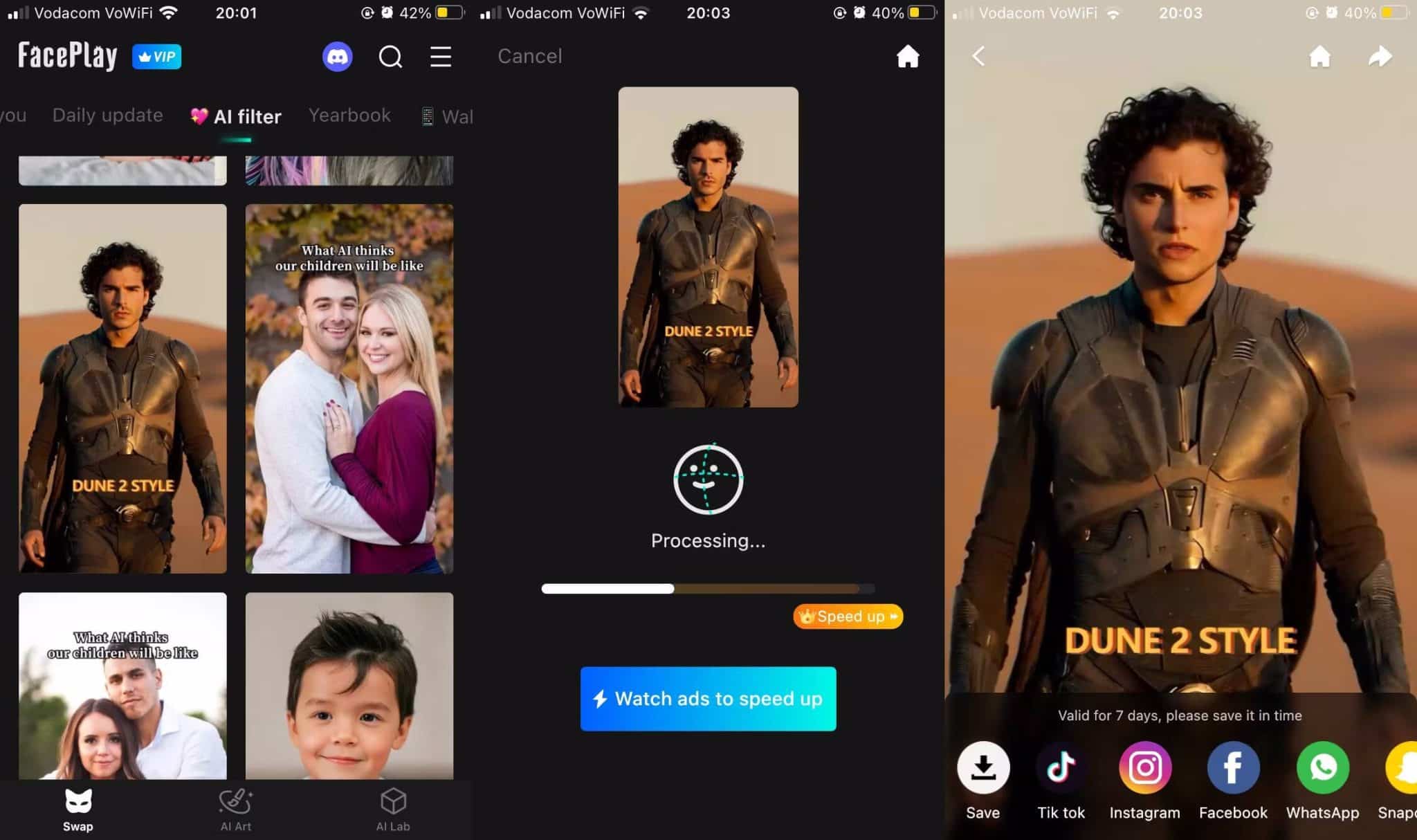 صورة لـ أفضل تطبيقات تبديل والتعديل على الوجه لأجهزة Android و iOS | 11faceplay-home-screen-scaled