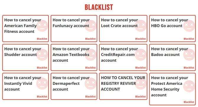 صورة لـ كيفية حذف الحسابات القديمة الخاصة بك على الإنترنت باستخدام AccountKiller | AccountKiller_Blacklist-mhal2Qfs-DzTechs