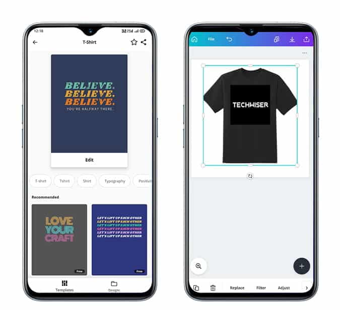 صورة لـ أفضل تطبيقات تصميم القمصان لإنشاء قُمصانك المُخصصة | Canva_T_shirt_Design-ieBoYNfs-DzTechs