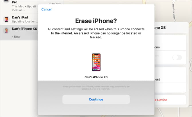 صورة لـ هل فقدتَ iPhone الخاص بك أم سرق؟ إليك ما يجب فعله | Erase_iPhone_confirmation_window_from_Find_My_app_on_Mac-gSG8lRfs-DzTechs