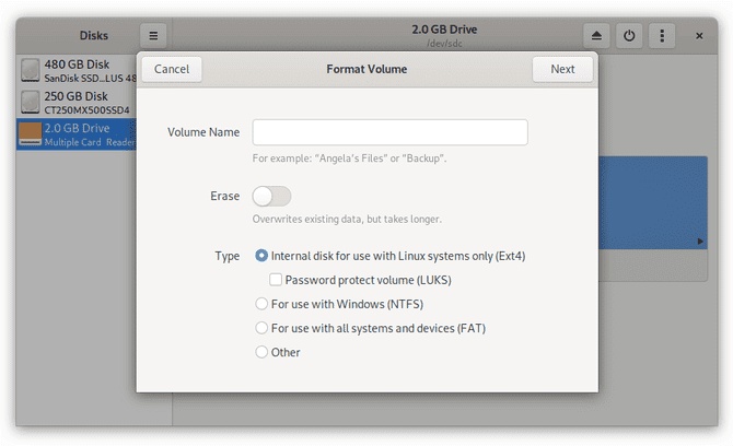 صورة لـ مقارنة بين Ext4 و Btrfs: أي نظام ملفات Linux يجب استخدامه؟ | Ext3Btrfs_GNOME_Disks_Ext4-xVhNzPfs-DzTechs