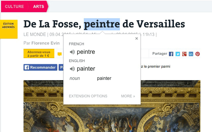 صورة لـ أفضل إضافات Chrome لتحسين تطبيقات وخدمات Google | Google_translate-EyiLucgs-DzTechs