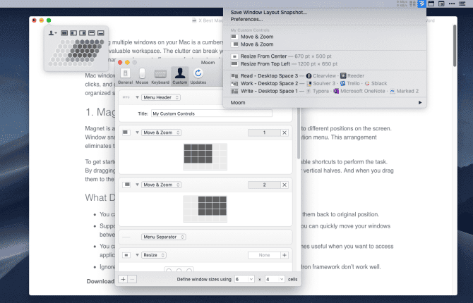 صورة لـ أفضل تطبيقات إدارة النوافذ لنظام التشغيل Mac | Moom_versatile_window_manager-Qma8xPfs-DzTechs