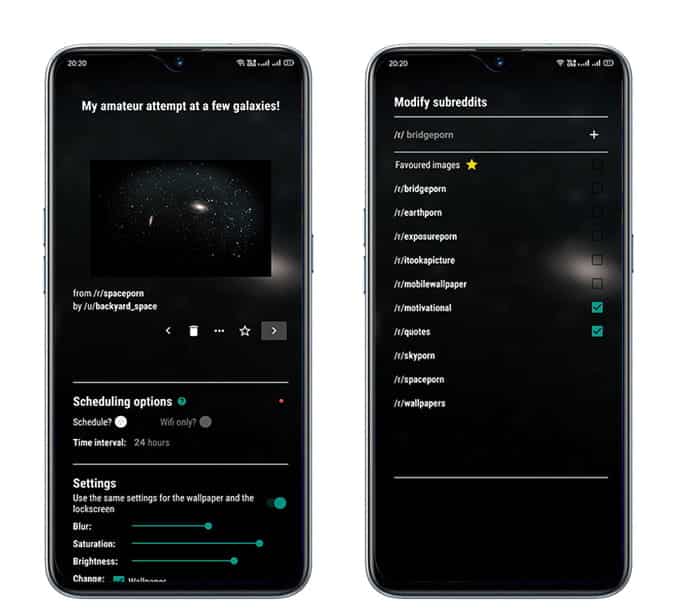 صورة لـ أفضل تطبيقات الاقتباسات والتأكيدات لنظام Android في عام 2023 | Reddit_Wallpaper_Changer-Y3FD6Ofs-DzTechs