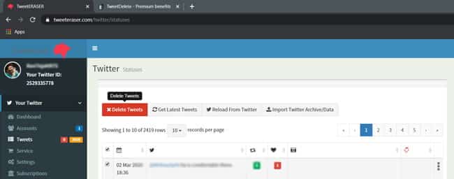 صورة لـ كيفية حذف جميع تغريداتك في آن واحد على Twitter؟ | Screenshot_70-k17h7Ofs-DzTechs