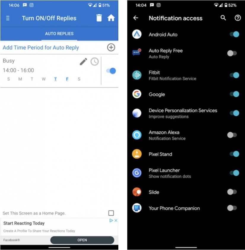 صورة لـ كيفية إرسال الردود التلقائية على الرسائل النصية على Android | Toggling_Auto_Responses-EEVyBQfs-DzTechs