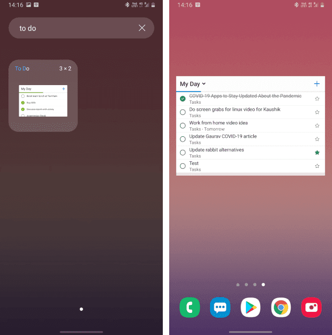 صورة لـ أفضل النصائح والحيل على Microsoft To-Do لإدارة المهام بشكل أفضل | add_to_do_widgets_on_Android-vpvkHPfs-DzTechs