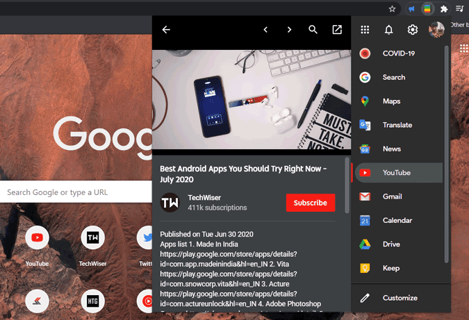 صورة لـ أفضل إضافات Chrome لتحسين تطبيقات وخدمات Google | blackmenu-qThLucgs-DzTechs