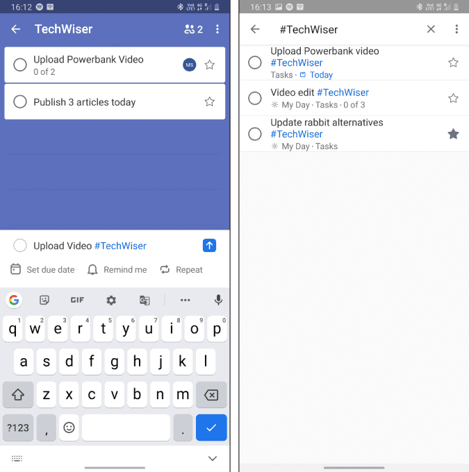 صورة لـ أفضل النصائح والحيل على Microsoft To-Do لإدارة المهام بشكل أفضل | hashtags_and_labels_in_todo-vhwkHPfs-DzTechs