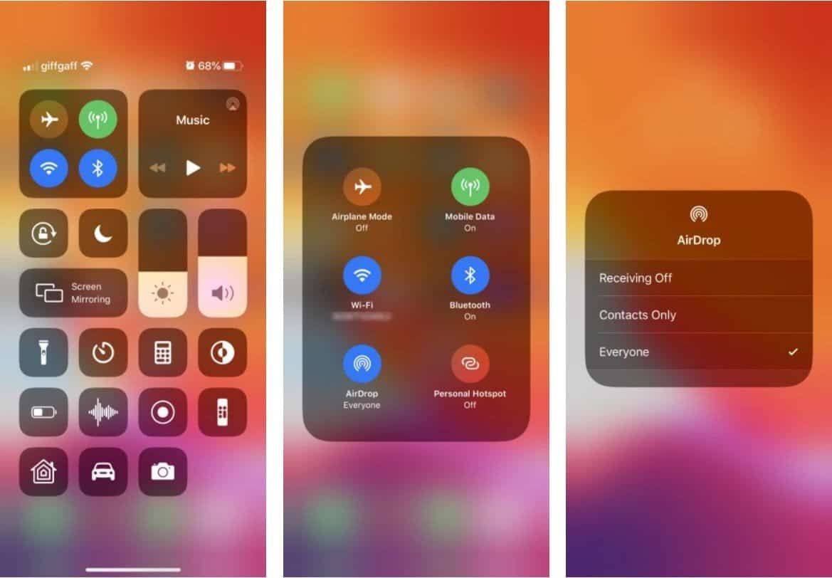 صورة لـ كيفية تشغيل AirDrop على جهاز Mac و iPhone لمشاركة الملفات بسرعة | iPhone_AirDrop-E8g1iOfs-DzTechs