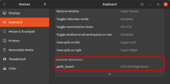 صورة لـ كيفية إنشاء اختصارات لوحة المفاتيح بسرعة في Ubuntu | keyboard-shortcuts-in-settings-menu2B252812529-DzTechs