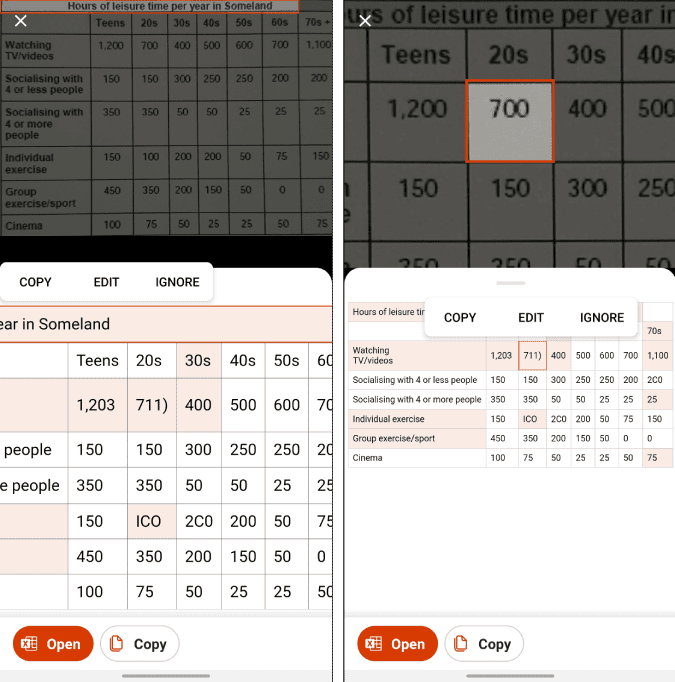 صورة لـ كيفية تحويل صورة إلى جدول بيانات Excel بسُرعة ودقة | mistakes-in-office-ocr-scan-DzTechs
