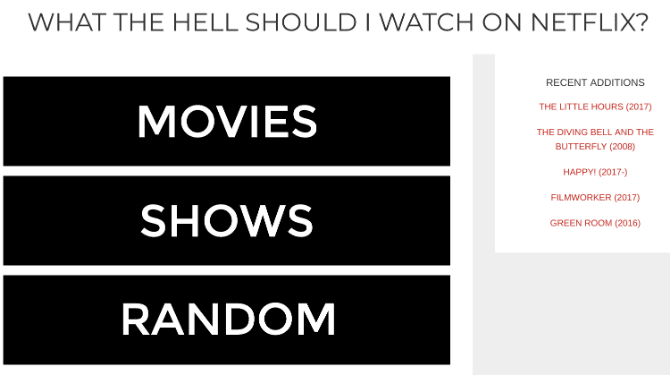 صورة لـ أفضل الأدوات المفيدة للبحث عن الأفلام والمسلسلات التلفزيونية لمشاهدتها على Netflix | netflix_recommendations_what_the_hell_should_i_watch_on_netflix-hcfw2Qfs-DzTechs